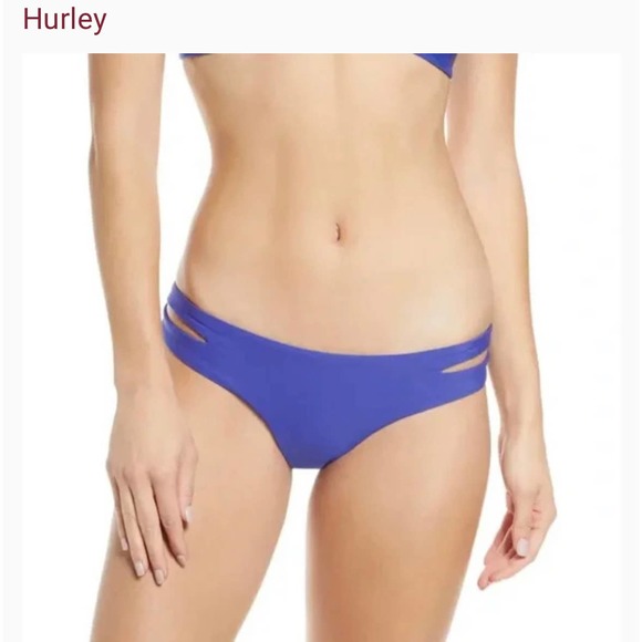 NWT Hurley Phantom Cut Out Surf Bottom Blue Black Size Lrg - Picture 14 of 15